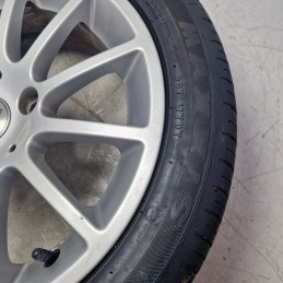 Cerchio in lega post 5.5Jx15H2ET22 Smart Fortwo-Coupè 451 1.0 benz 2010 A4514010402 con gomma 50% lievi graffi