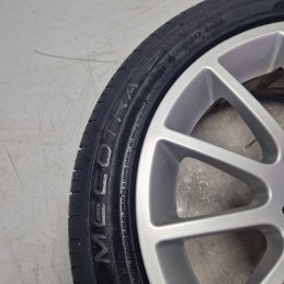 Cerchio in lega post 5.5Jx15H2ET22 Smart Fortwo-Coupè 451 1.0 benz 2010 A4514010402 con gomma 50% lievi graffi