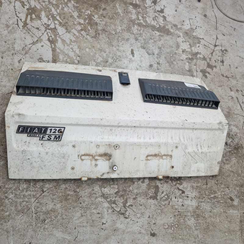 Cofano motore posteriore Fiat 126 FSM 1973-87 bianco da verniciare