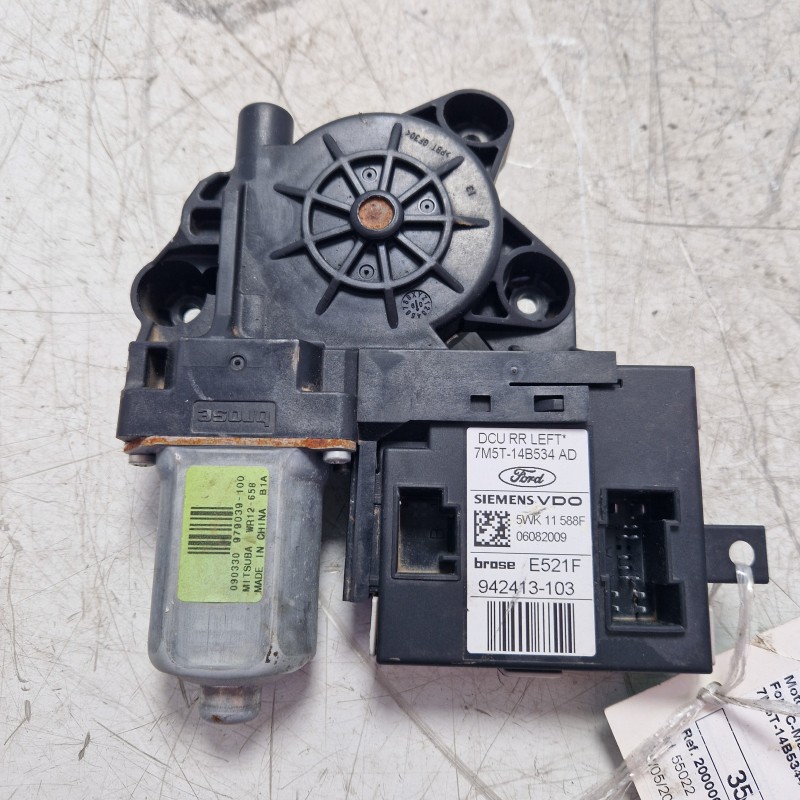 Motorino alzacristallo alzavetro porta post Sx Ford C-Max DM2 1.6 TdCi 2007-11 7M5T-14B534-AD