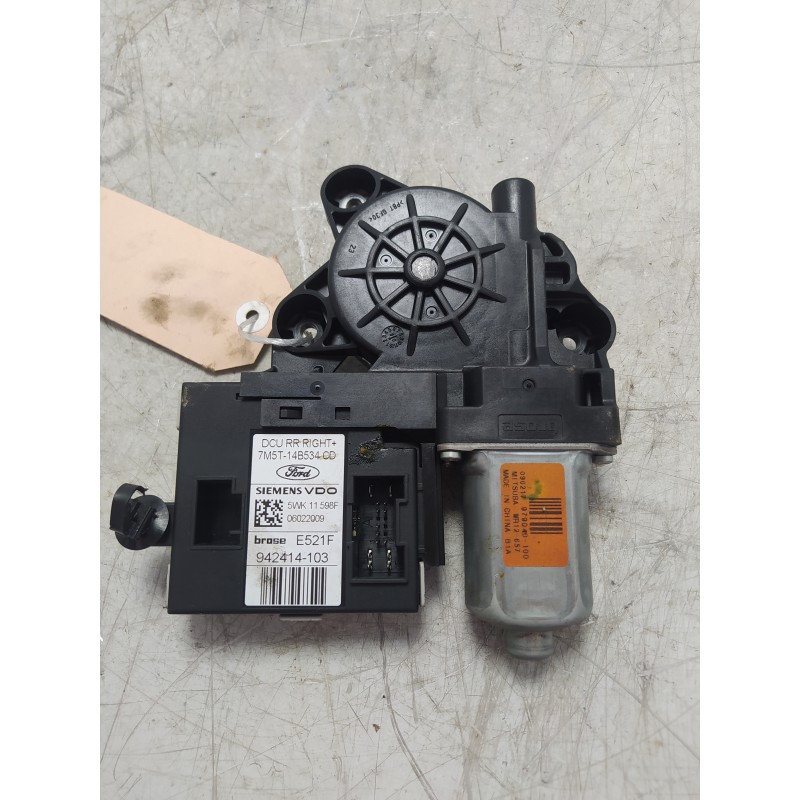 Motorino alzacristallo alzavetro porta post dx Ford C-Max DM2 1.6 TdCi 2007-11 7M5T-14B534-CD