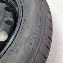 Ruota di scorta R14 175/65 82T 4 fori Ford KA + 1.2 FK UK 2016 E4B11015AC/BC dot 18