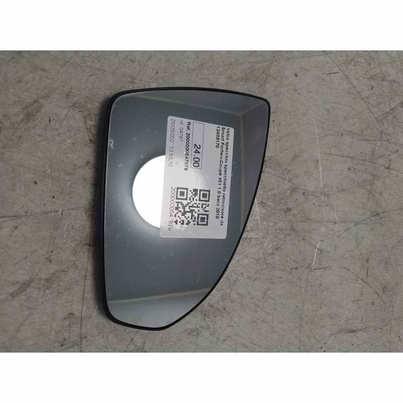 Vetro specchio specchietto retrovisore dx Smart Fortwo-Coupè 451 1.0 benz 2010 12483170