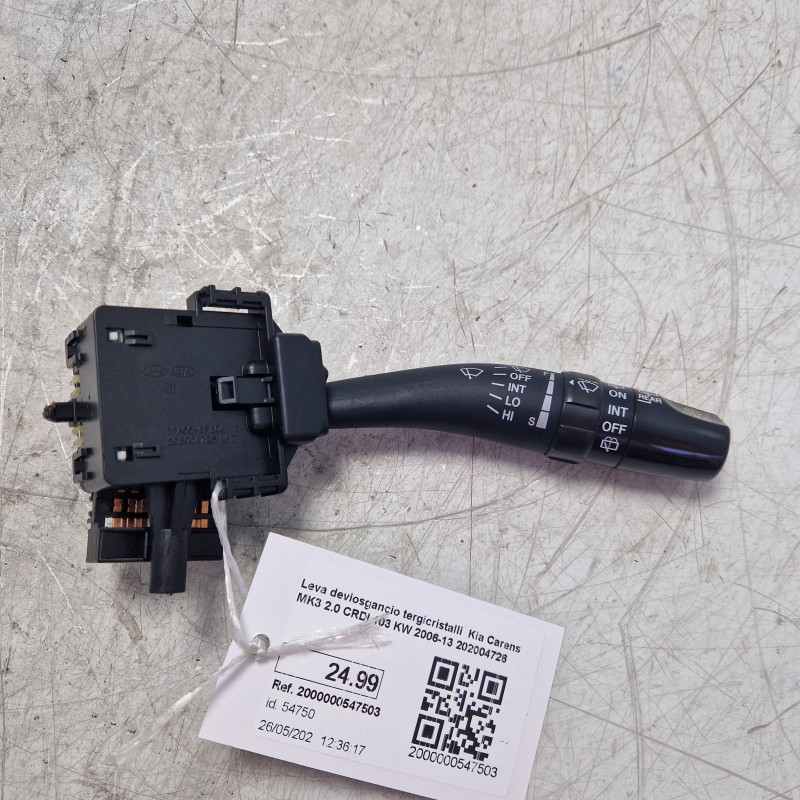 Leva deviosgancio tergicristalli Kia Carens MK3 2.0 CRDI 103 KW 2006-13 202004726