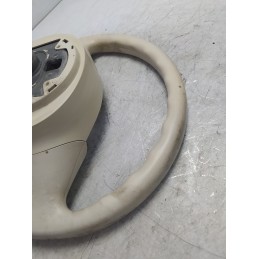 Volante sterzo guida Fiat 500 312 2007-14 bianco usurato