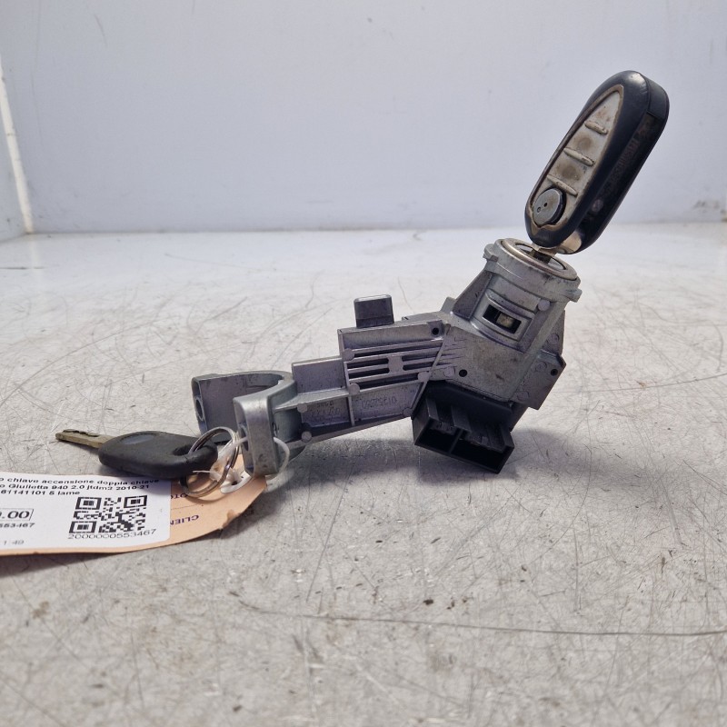 Blocchetto chiave accensione doppia chiave Alfa Romeo Giulietta 940 2.0 jtdm2 2010-21 505194180 61141101 5 lame