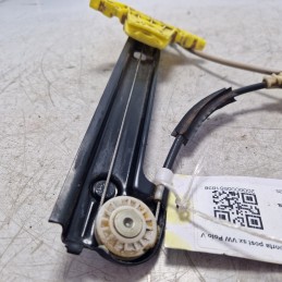 Alzavetro cremagliera porta post sx VW Polo V 6R 1.6 TDI 2009-14