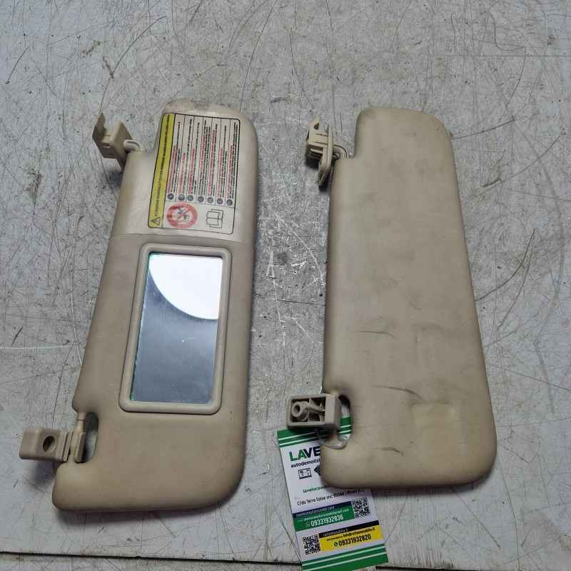 Coppia alette pantine parasole dx sx Fiat 500 312 1.3 mtj 2007-16