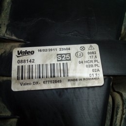 FARO FANALE PROIETTORE VALEO ANTERIORE DX FIAT PUNTO 188 MK2 89101050 67752849