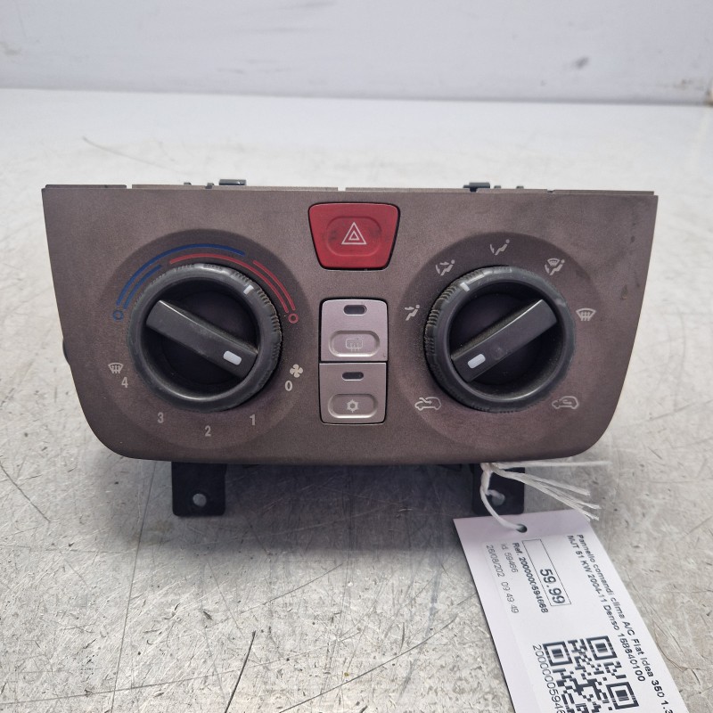 Pannello comandi clima A/C Fiat Idea 350 1.3 MJT 51 KW 2004-11 Denso 158640100