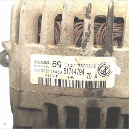 ALTERNATORE 14V 70A FIAT PUNTO 188 PANDA LANCIA YPSILON 1.2 1.4B 2004 51714794 70A