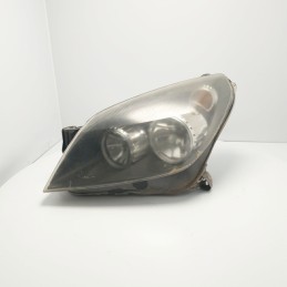 FARO FANALE PROIETTORE ANTERIORE SINISTRO OPEL ASTRA H 1EG27037001 CON TRASPARENTE ROVINATO DA LUCIDARE