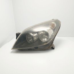 FARO FANALE PROIETTORE ANTERIORE SINISTRO OPEL ASTRA H 1EG27037001 CON TRASPARENTE ROVINATO DA LUCIDARE
