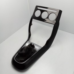 MASCHERINA TUNNEL CONSOLE CENTRALE LEVA CAMBIO FINITURA SURROUND NERO ARGENTO CON CUFFIA CITROEN C3 II SC 2009-16 96870055