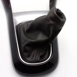 MASCHERINA TUNNEL CONSOLE CENTRALE LEVA CAMBIO FINITURA SURROUND NERO ARGENTO CON CUFFIA CITROEN C3 II SC 2009-16 96870055