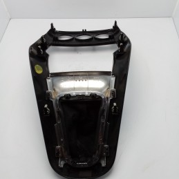 MASCHERINA TUNNEL CONSOLE CENTRALE LEVA CAMBIO FINITURA SURROUND NERO ARGENTO CON CUFFIA CITROEN C3 II SC 2009-16 96870055