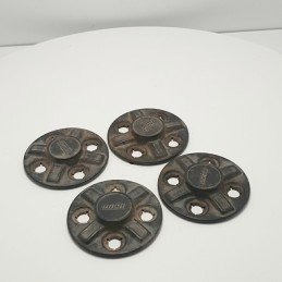 SERIE KIT 4 COPPETTE BORCHIE CERCHI RUOTE IN METALLO  FIAT 127 2° SERIE EPOCA