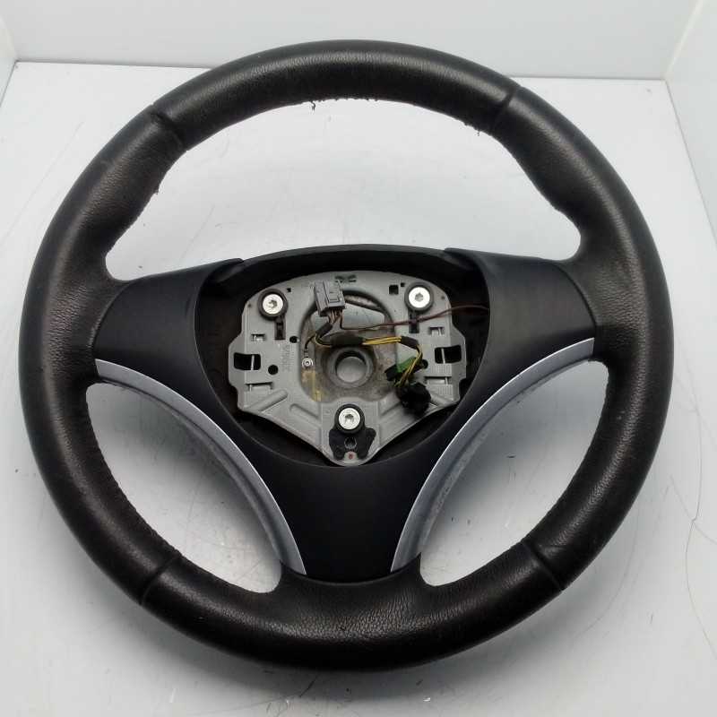 3-369-E87-1 VOLANTE STERZO IN PELLE NERA BMW SERIE 1 E87 2004-13