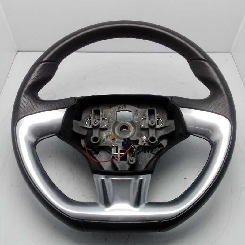 VOLANTE STERZO IN PELLE NERA CON MODANATURA ARGENTO CITROEN C3 PICASSO(0915) 2009-15 3064240