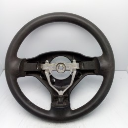 GS120-01840 VOLANTE STERZO IN PELLE NERA PEUGEOT 107 CITROEN C1 TOYOTA AYGO 2005-14 