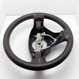 GS120-01840 VOLANTE STERZO IN PELLE NERA PEUGEOT 107 CITROEN C1 TOYOTA AYGO 2005-14 