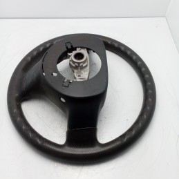 GS120-01840 VOLANTE STERZO IN PELLE NERA PEUGEOT 107 CITROEN C1 TOYOTA AYGO 2005-14 