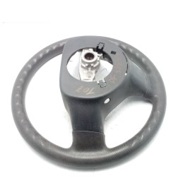 GS120-01840 VOLANTE STERZO IN PELLE NERA PEUGEOT 107 CITROEN C1 TOYOTA AYGO 2005-14 