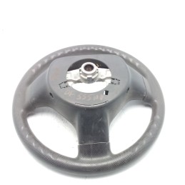 GS120-01840 VOLANTE STERZO IN PELLE NERA PEUGEOT 107 CITROEN C1 TOYOTA AYGO 2005-14 