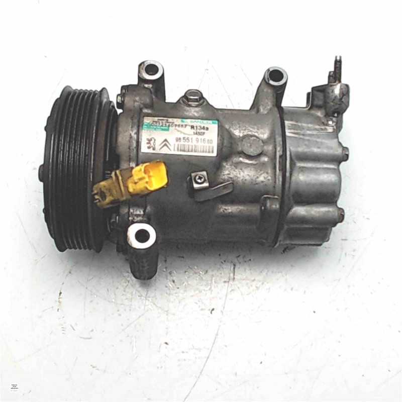 9655191680 Compressore aria condizionata clima A/C Peugeot 1007 Citroen C3 1.4hdi 2004-11 2PIN