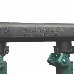 0280151057 Tubo flauto iniezione Bosch 4xiniettori 0280155971 azzurri Fiat Bravo/a 1 serie 1.2benzina 1995