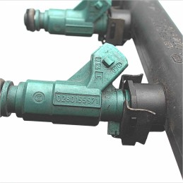 0280151057 Tubo flauto iniezione Bosch 4xiniettori 0280155971 azzurri Fiat Bravo/a 1 serie 1.2benzina 1995