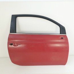 Sportello porta portiera anteriore destra Fiat 500 312 2007 colore rosso lievi graffi come in foto