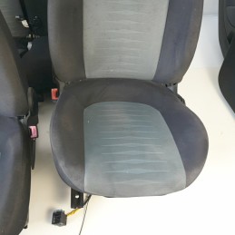 Tapezzeria selleria completa in tessuto sedili ant dx sx divano post più pannelli portiere Fiat Grande Punto 199 5P da smacchiar