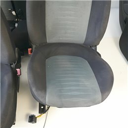 Tapezzeria selleria completa in tessuto sedili ant dx sx divano post più pannelli portiere Fiat Grande Punto 199 5P da smacchiar