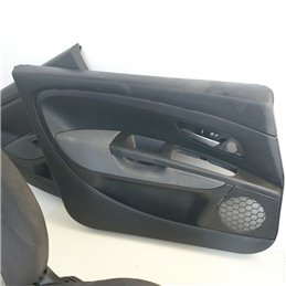 Tapezzeria selleria completa in tessuto sedili ant dx sx divano post più pannelli portiere Fiat Grande Punto 199 5P da smacchiar