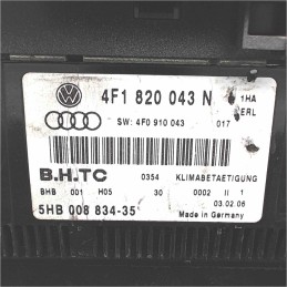 4F1820043N Gruppo comandi clima aria condizionata a/c Audi A6 Avant 4F5 C6 2.0 TFSI 2005-11