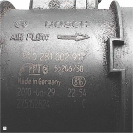 0281002917 55206758 Debimetro flussometro misuratore massa d'aria Lancia Fiat Alfa 1.6mtj jtdm 2009 275152824