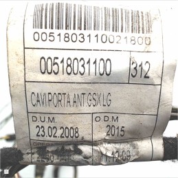 00518031100 Cablaggio impianto elettrico sportello anteriore sinistro Fiat 500 (312) 2006-15