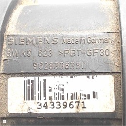 9628336380 Debimetro flussometro misuratore massa d'aria Citroen Picasso Peugeot 2.0hdi 5WK9 2002-07  5pin