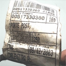 00517330360 Cablaggio impianto elettrico portiera posteriore sinistra Fiat Panda2° serie 169 2003-12
