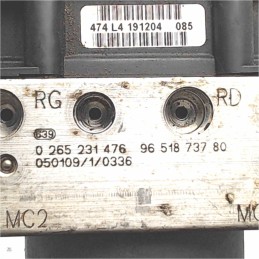0265231476 9651873780 0265800390 Centralina pompa ABS Bosch Peugeot 307 1.6hdi 2004 87A1D5000336