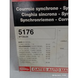 CINGHIA DISTRIBUZIONE 5176 97135X25 AUDI 80 1.6 D TD VW CADDY GOLF JETTA PASSAT ILTIS TRANSPORTER 1.6 D TD 1976 93