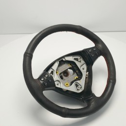Volante sterzo con comandi multifunzioni A1694600503 Mercedes W169 classe A in pelle con cuciture rosse