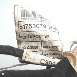 51753079 Cablaggio impianto elettrico portiera posteriore sinistra Fiat Bravo 198 2007-14