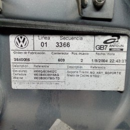 6Q6839138 Alzavetro alzacristalli con pannello manuale posteriore destro Volkswagen Polo 9N 2001-09
