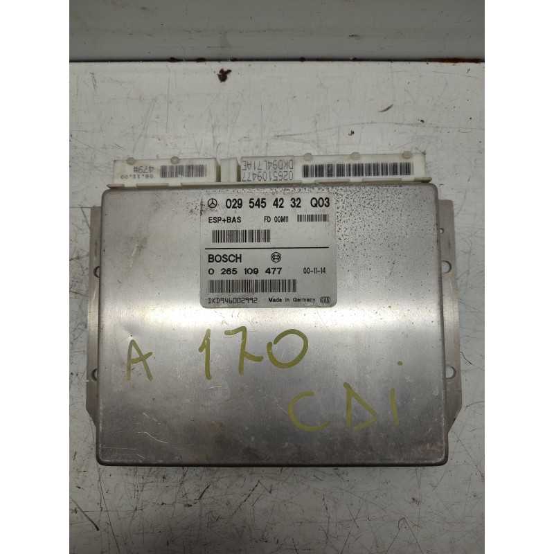 0295454232 CENTRALINA ABS ESP ASR FRENI MERCEDES W168 CLASSE A 170 CDI BOSCH 0265109477