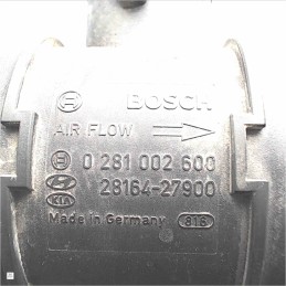 0281002600 Debimetro flussometro misuratore massa d'aria Hyundai Tucson 2.0crdi 2005 28164-27900 5PIN
