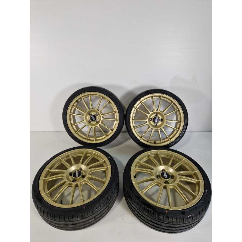 9RR FONDMETAL Glossy gold R18 cerchi in lega Fiat 500 ABARTH 595 2012-16