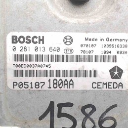 P05187180AA 0281013640 Centralina modulo ECU motore Jeep Grand Cherokee 3.0crd automatico 4x4 160kw 2007