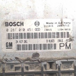 24417201 0281010451 Centralina modulo ECU motore Opel Frontera 2.2dti 86kw 4x4 1998-04